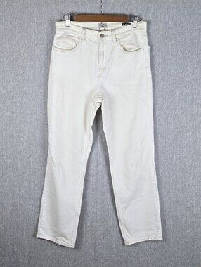 Faherty Stretch Terry 5 Pocket Jeans Egret Color Mens Sz 30(31×30)